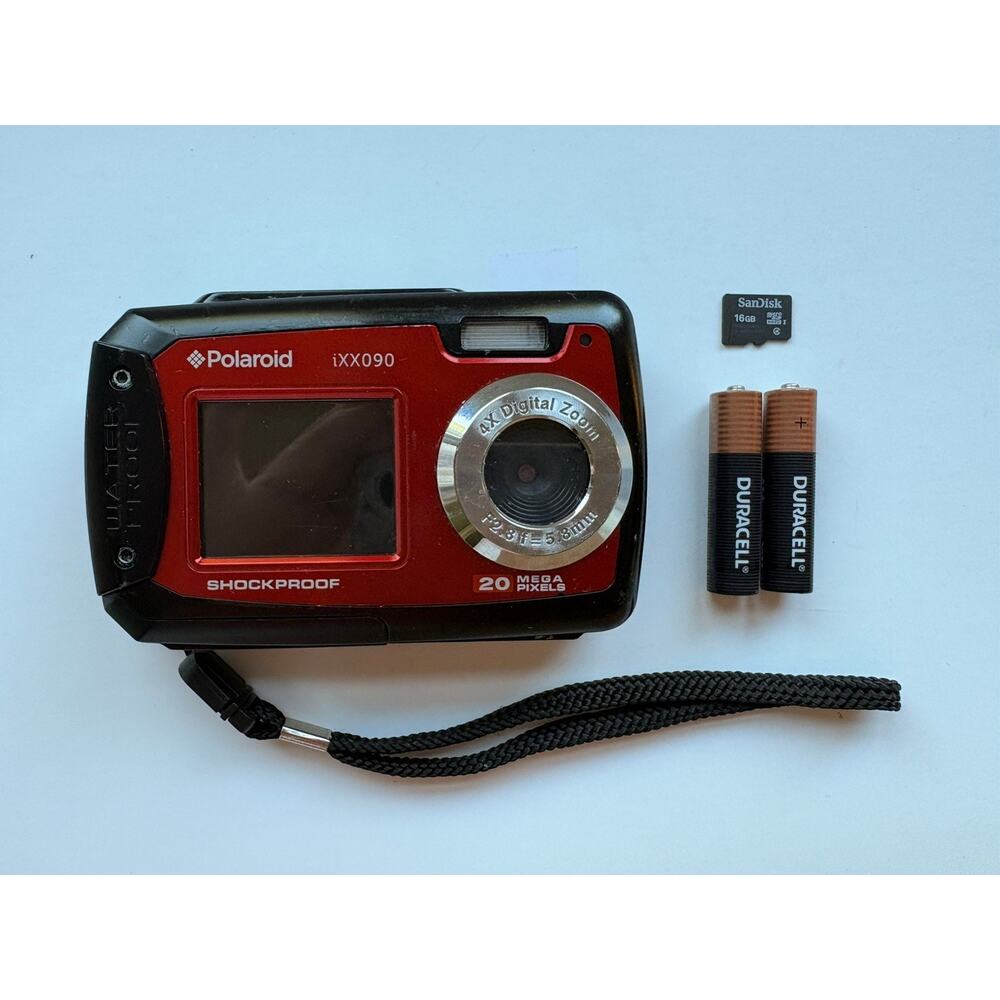 Polaroid iXX090 Digital Camera 20 MP Waterproof/Shockproof/ Red